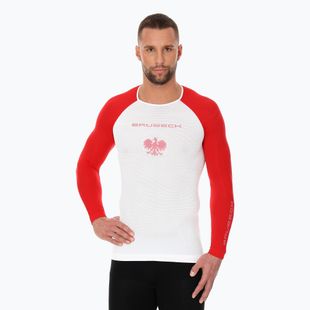Men's Brubeck LS1319 3D Husar Pro thermal longsleeve white / red