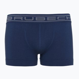 Men's thermal boxer briefs Brubeck Comfort Cotton bluee indygo