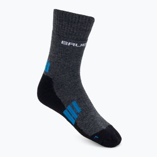 Men's trekking socks Brubeck Trekking Light grey-blue BTR002