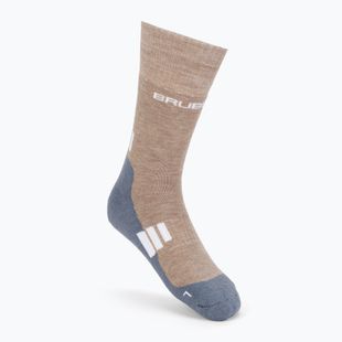 Women's hiking socks Brubeck Trekking Light brown-grey BTR002
