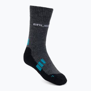 Women's hiking socks Brubeck Trekking Light grey-blue BTR002