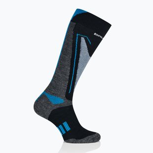 Men's ski socks Brubeck Snow Force Light grey / blue