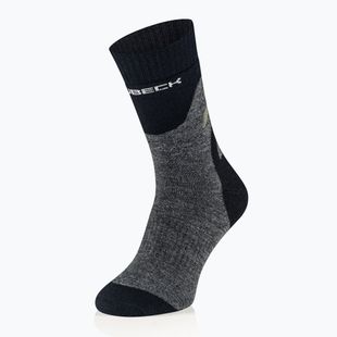 Men's socks Brubeck Trekking Merino graphite/khaki