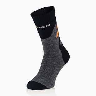 Men's socks Brubeck Trekking Merino graphite/orange