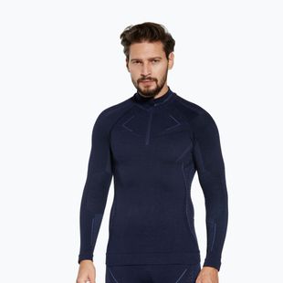 Men's thermal sweatshirt Brubeck Extreme Merino 1/3 Zip navy
