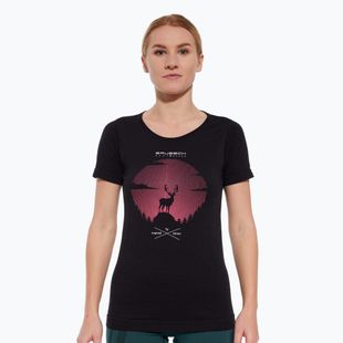 Women's thermal T-shirt Brubeck SS1272 Outdoor Wool Pro black