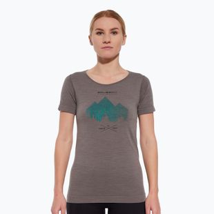 Women's thermal shirt Brubeck Outdoor Merino Wool Pro SS grey/deer