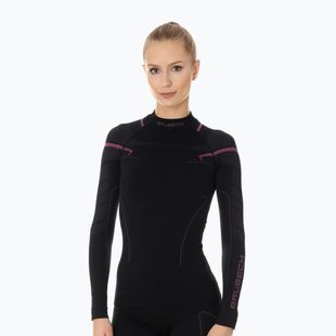 Women's thermal active sweatshirt Brubeck Thermo black/pink