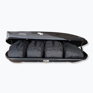 KJUST Interpack Tornado 6.6 roof box bag set 4 pcs. black