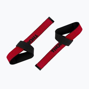 Weightlifting straps THORN FIT Lifting Straps Anti-Slip red