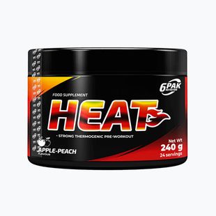 Pre-workout 6PAK Heat 240g apple-peach PAK/248