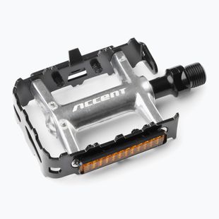 ACCENT Hellium silver/black bicycle pedals