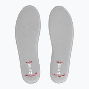BIG STAR shoe insoles Z7W002 2 pairs grey