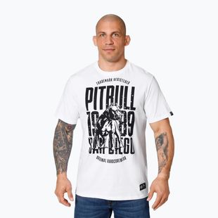 Men's T-shirt Pitbull San Diego Dog white