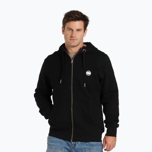Men's Pitbull Small Logo Hooded Zip sweatshirt black