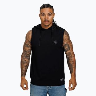 Men's tank top Pitbull Hilltop Hooded Sleeveless black