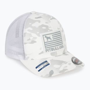 Men's baseball cap Pitbull Mesh Full Cap Pitbull Usa Multicam white/camouflage