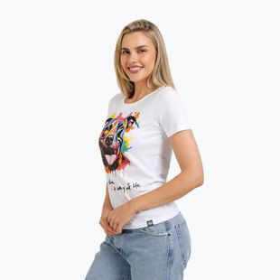 Pitbull West Coast women's t-shirt Watercolor white
