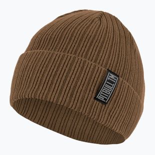 Men's winter cap Pitbull Beanie Silvas TM coyote brown