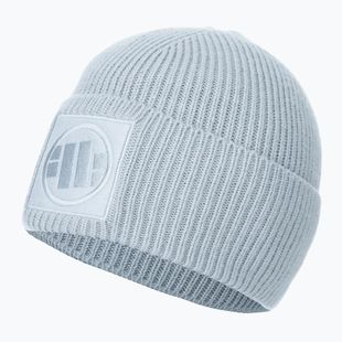 Men's winter beanie Pitbull Beanie Logo Single Layer Cuff baby blue