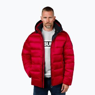 Men's Pitbull Barles Ribstop Padded Hooded winter jacket red