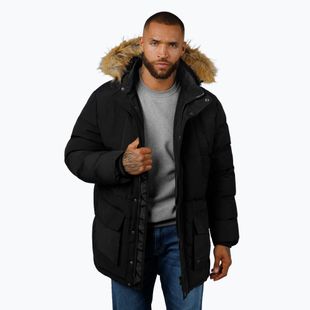 Men's Pitbull Forest Hooded Parka black