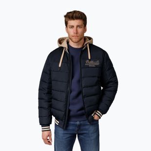 Men's Pitbull Hidden Quilted Hooded jacket dark navy/beige