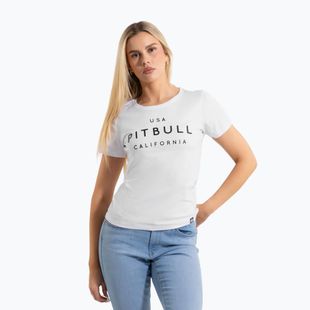 Women's T-shirt Pitbull Usa Cal white