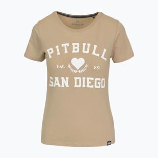 Women's T-shirt Pitbull Love PB sand