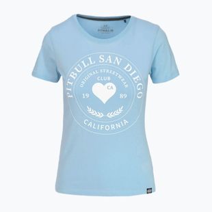 Women's T-shirt Pitbull Heartie light blue