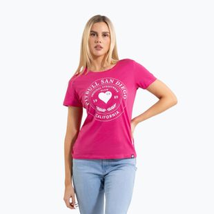 Women's T-shirt Pitbull Heartie raspberry red