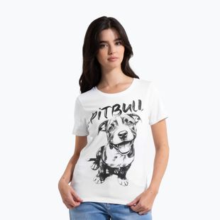 Women's T-shirt Pitbull Puppy 2 white