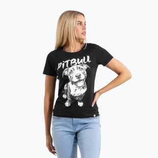 Women's T-shirt Pitbull Puppy 2 black