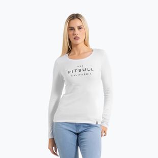 Women's longsleeve Pitbull Usa Cal Slim Fit white