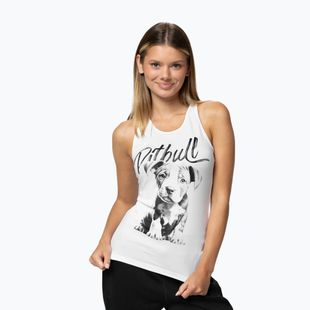 Women's tank top Pitbull Puppy white