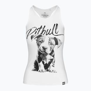 Women's tank top Pitbull Puppy white