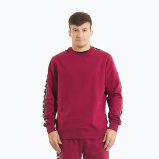 Men's sweatshirt Pitbull Tape Nugget Crewneck Sweatshirt burgundy