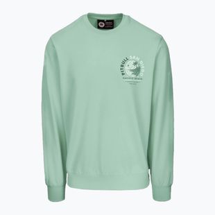 Men's Pitbull Planet Surf Crewneck Sweatshirt light mint