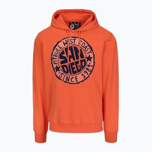 Pitbull San Diego Sun Hooded Sweatshirt bright salmon