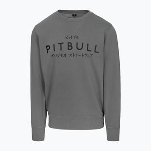 Men's Pitbull Mt Fuji Crewneck Sweatshirt washed grey