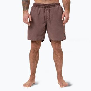 Men's Pitbull Balfour dusty burgundy swim shorts