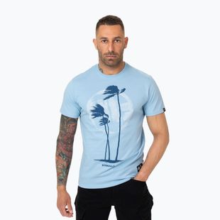 Men's T-shirt Pitbull Palms light blue