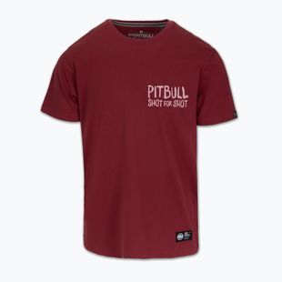 Pitbull Shot For Shot men's t-shirt burgundy