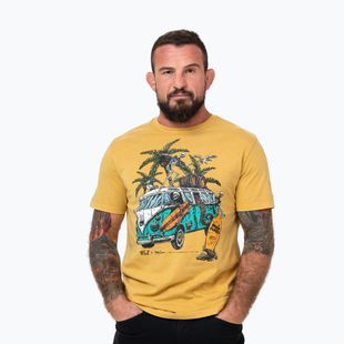 Pitbull Open Beach men's t-shirt washed yellow