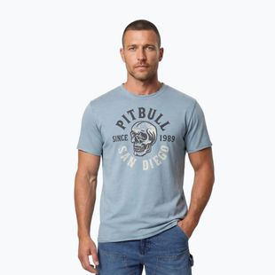 Men's Pitbull Shkull Logo T-shirt blue