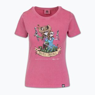 Pitbull Doubletrouble washed pink men's t-shirt