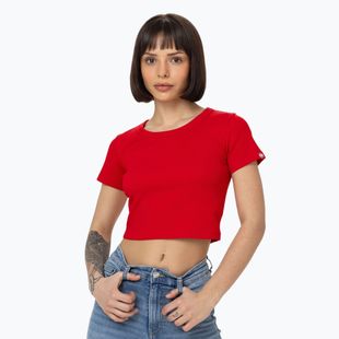 Pitbull Cropped red women's t-shirt