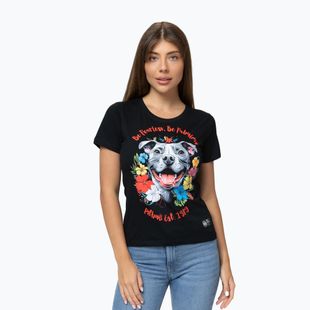 Pitbull women's t-shirt Happy Pit 2 black