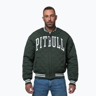 Men's jacket Pitbull Jupiter Padded Baseball dark green