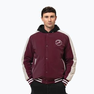 Men's jacket Pitbull Manolito Baseball burgundy